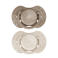 Difrax LOVI Difrax LOVI Dynamische Fopspeen - 6 tot 18 Maanden - Beige & Bruin - 2 st.