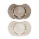 Difrax LOVI Dynamische Fopspeen - 18+ Maanden - Beige & Bruin - 2 st.
