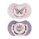 Difrax LOVI Dynamische Fopspeen - 18+ Maanden - Roze & Paars - 2 st.
