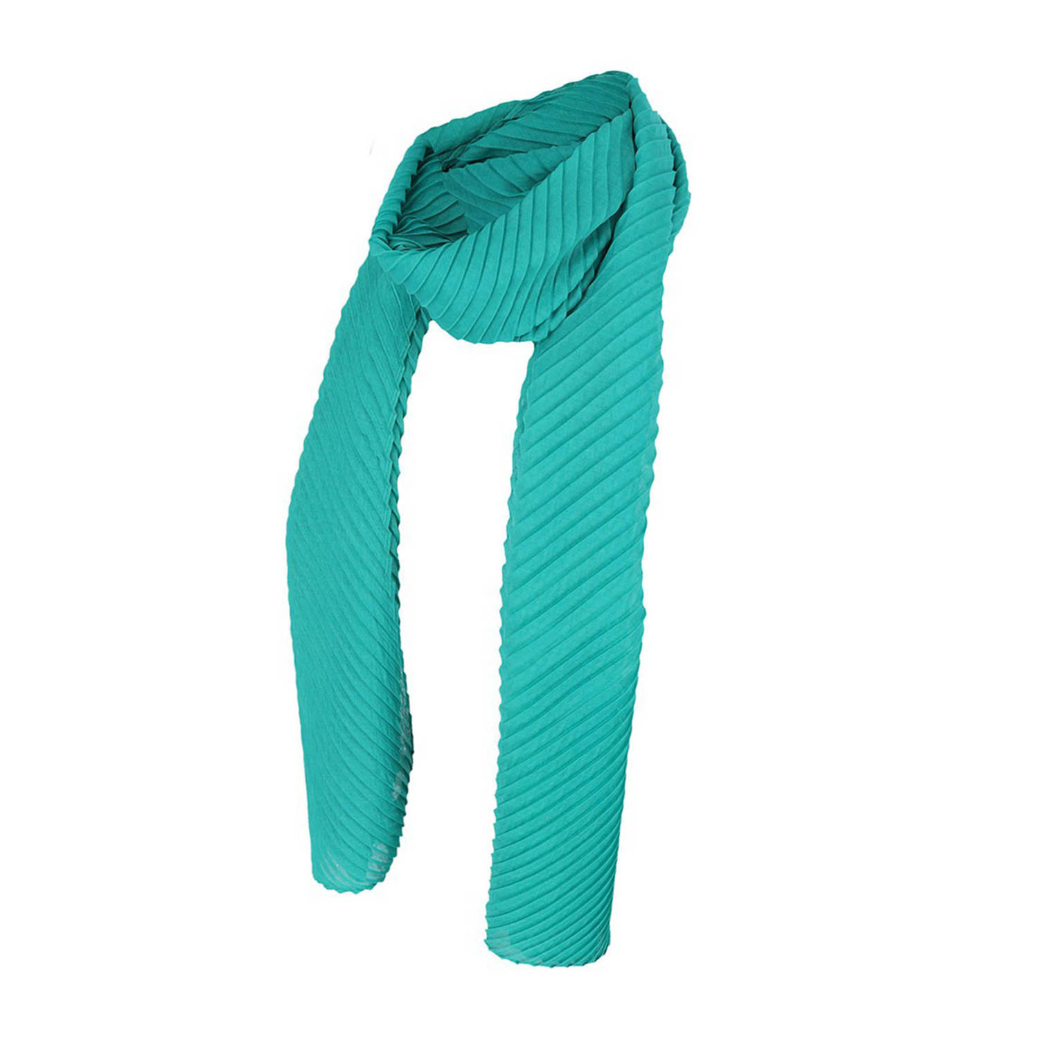 Sarlini geplisseerde sjaal groen