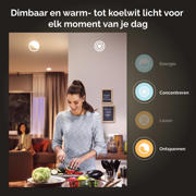 thumbnail: Philips Hue filament globelamp G125 - warm tot koelwit licht - 1-pack - E27