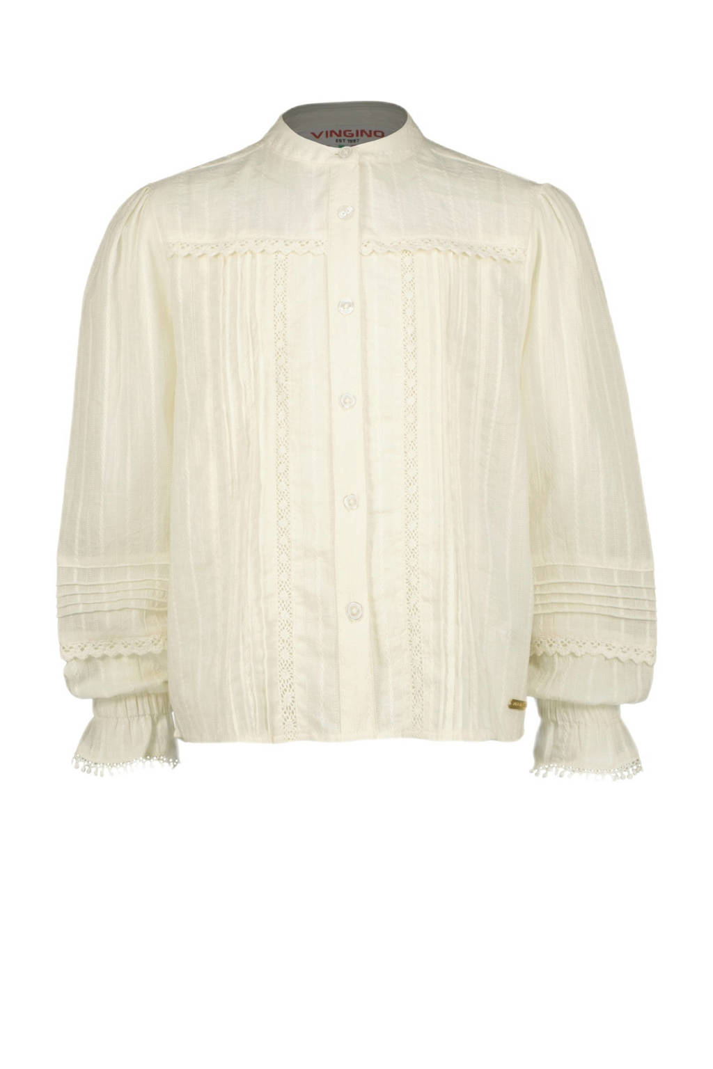 blouse Luna met ruches off white