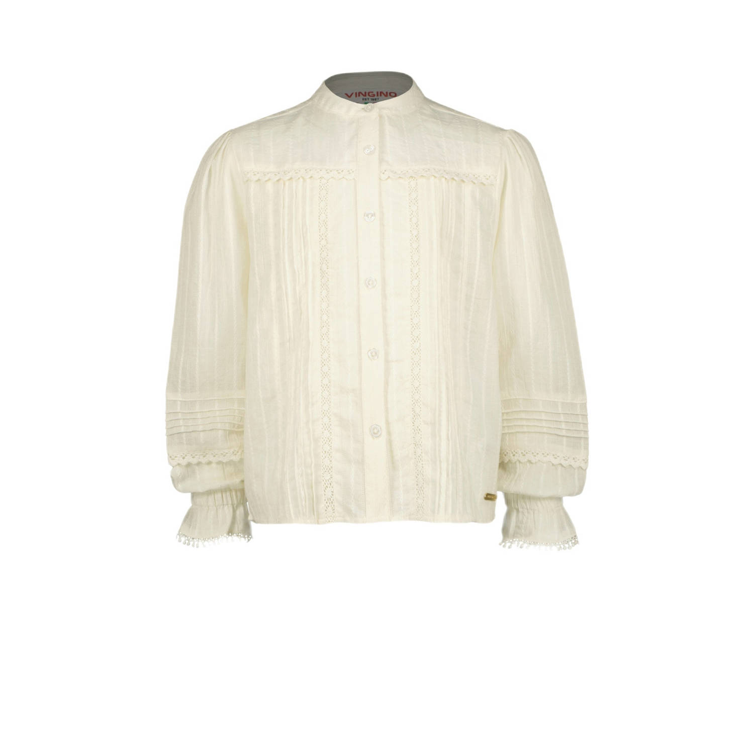 Vingino blouse Luna met ruches off white