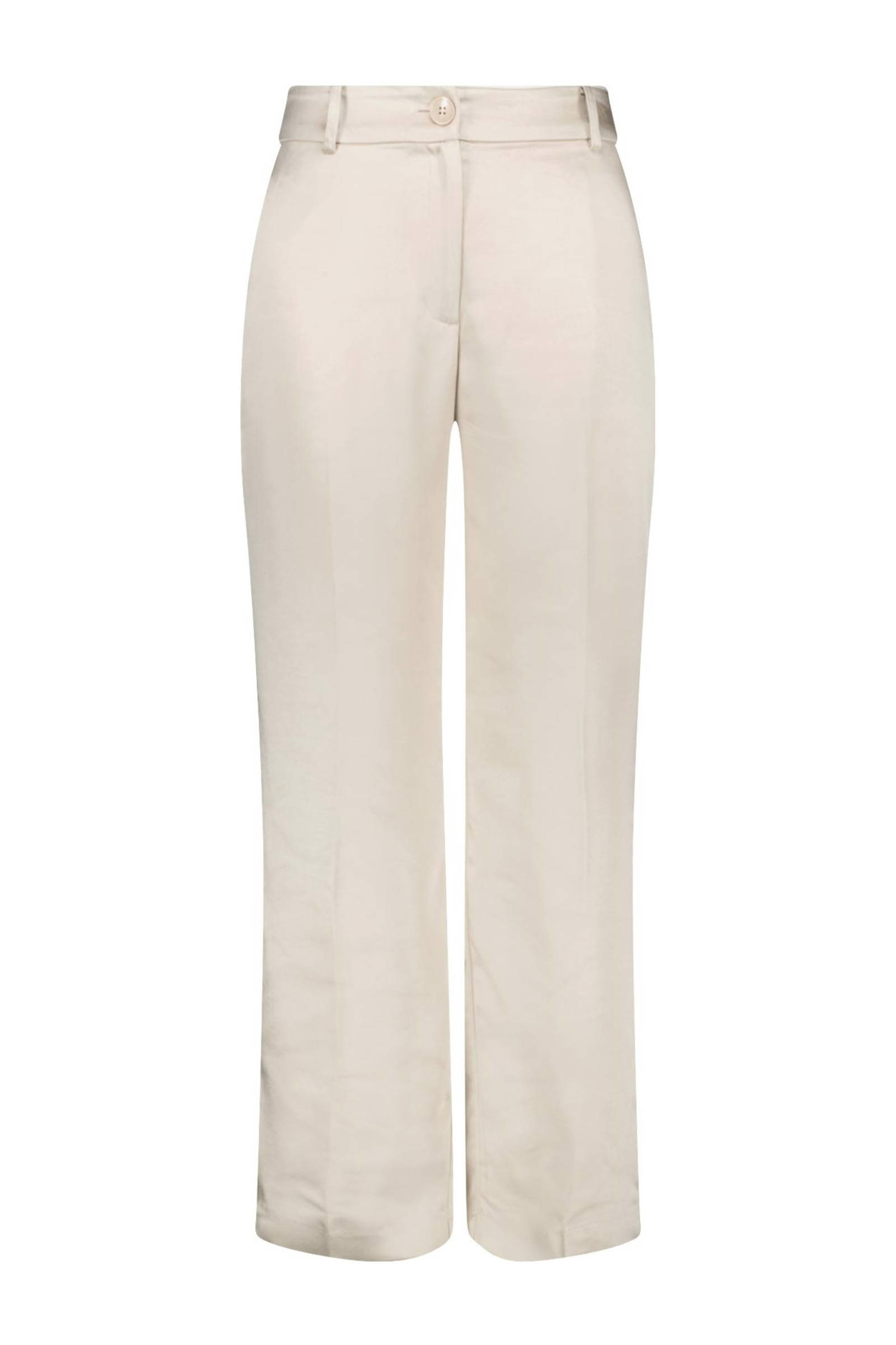 MS Mode satijnen straight fit pantalon champagne wehkamp