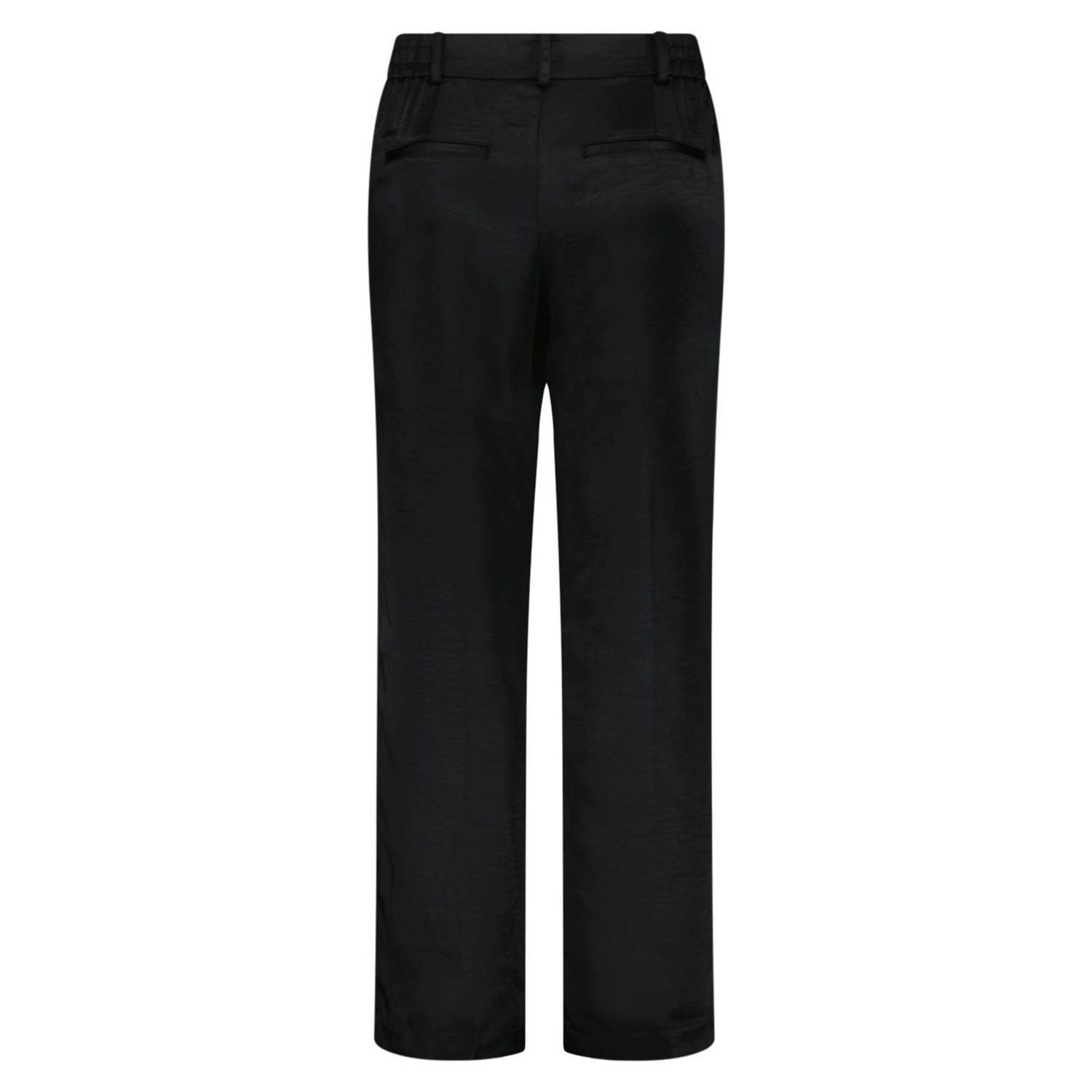 MS Mode straight fit pantalon zwart