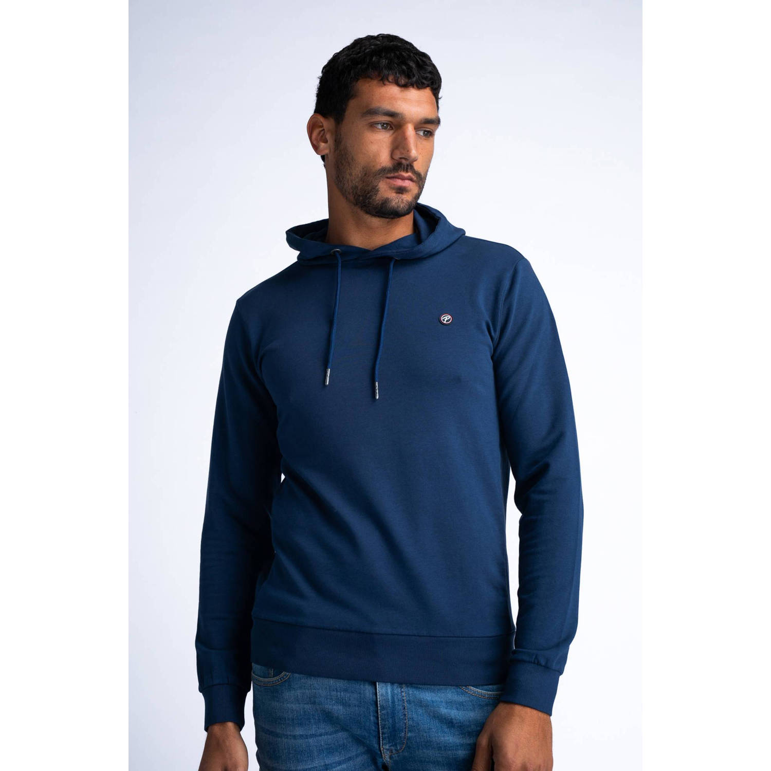 Petrol Industries hoodie met logo petrol blue