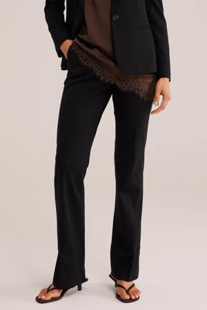 flared pantalon zwart