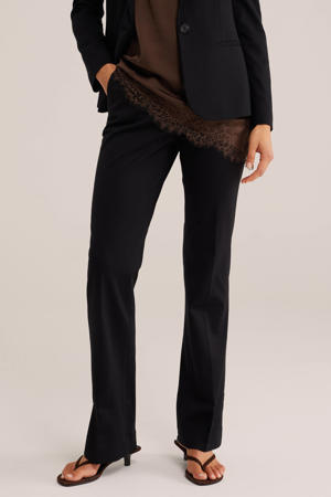 flared pantalon zwart
