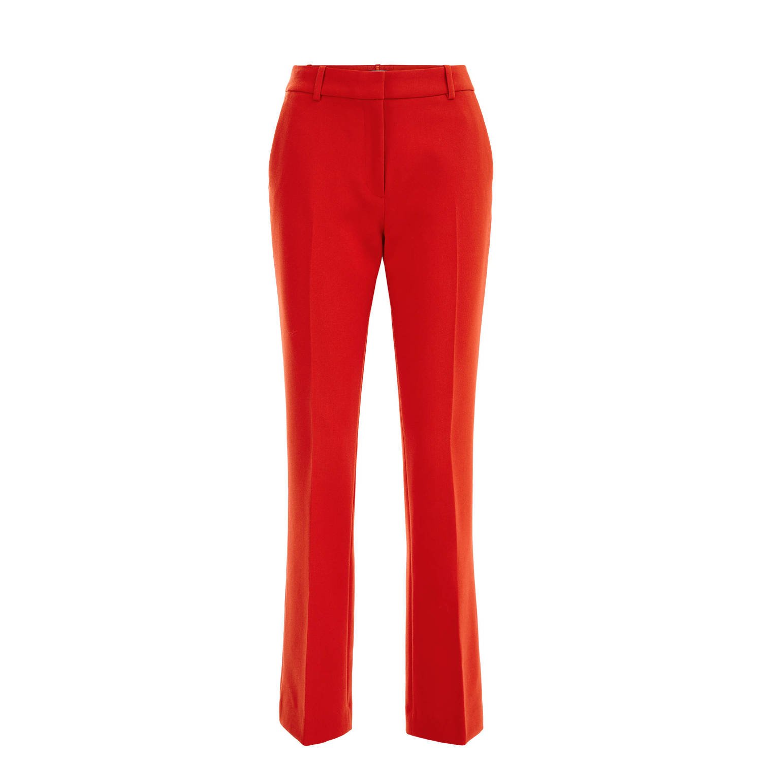 WE Fashion flared pantalon rood