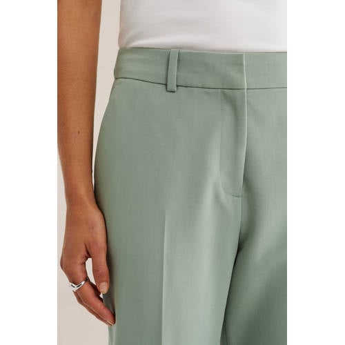 WE Fashion tapered fit pantalon lichtgroen afbeelding