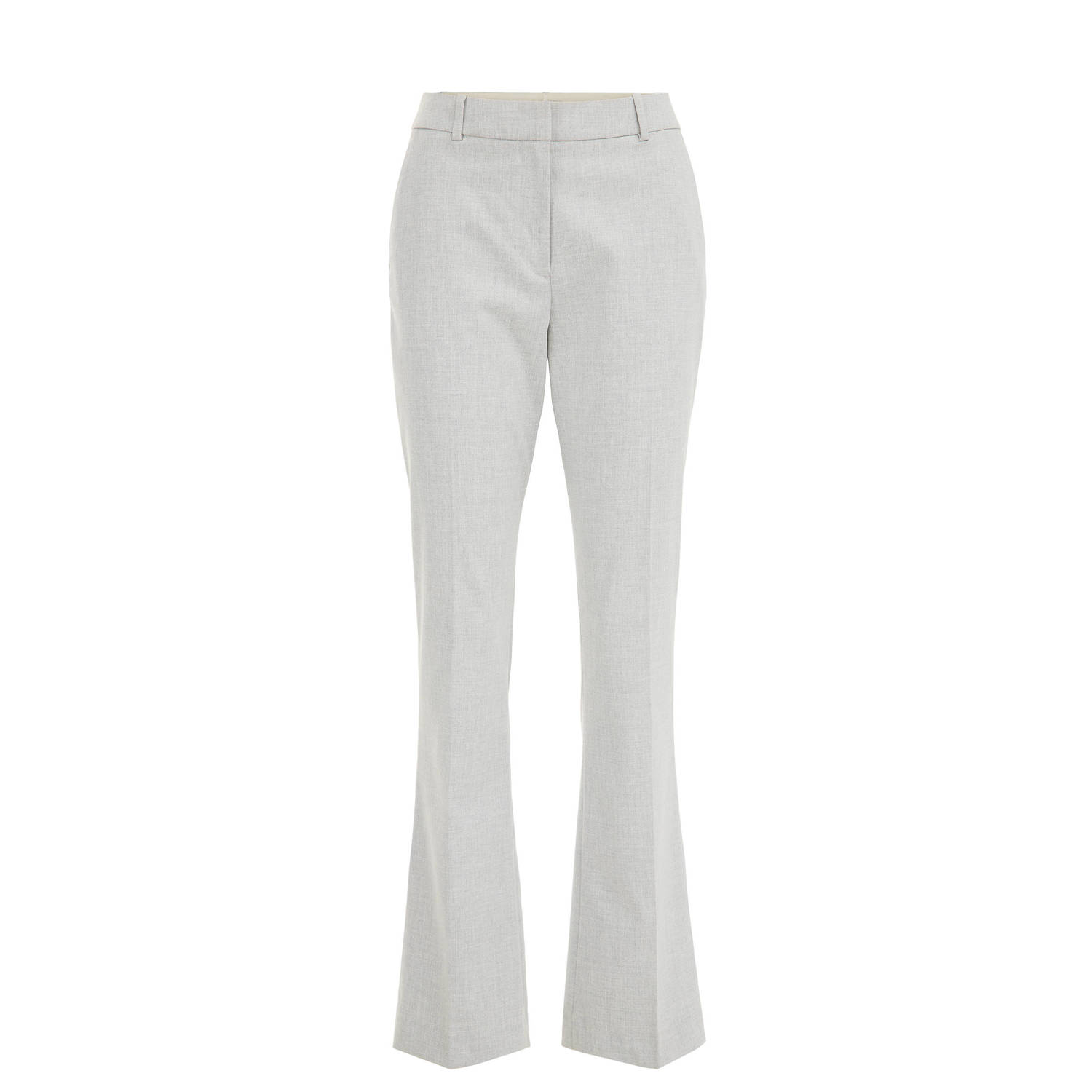 WE Fashion flared pantalon lichtgrijs