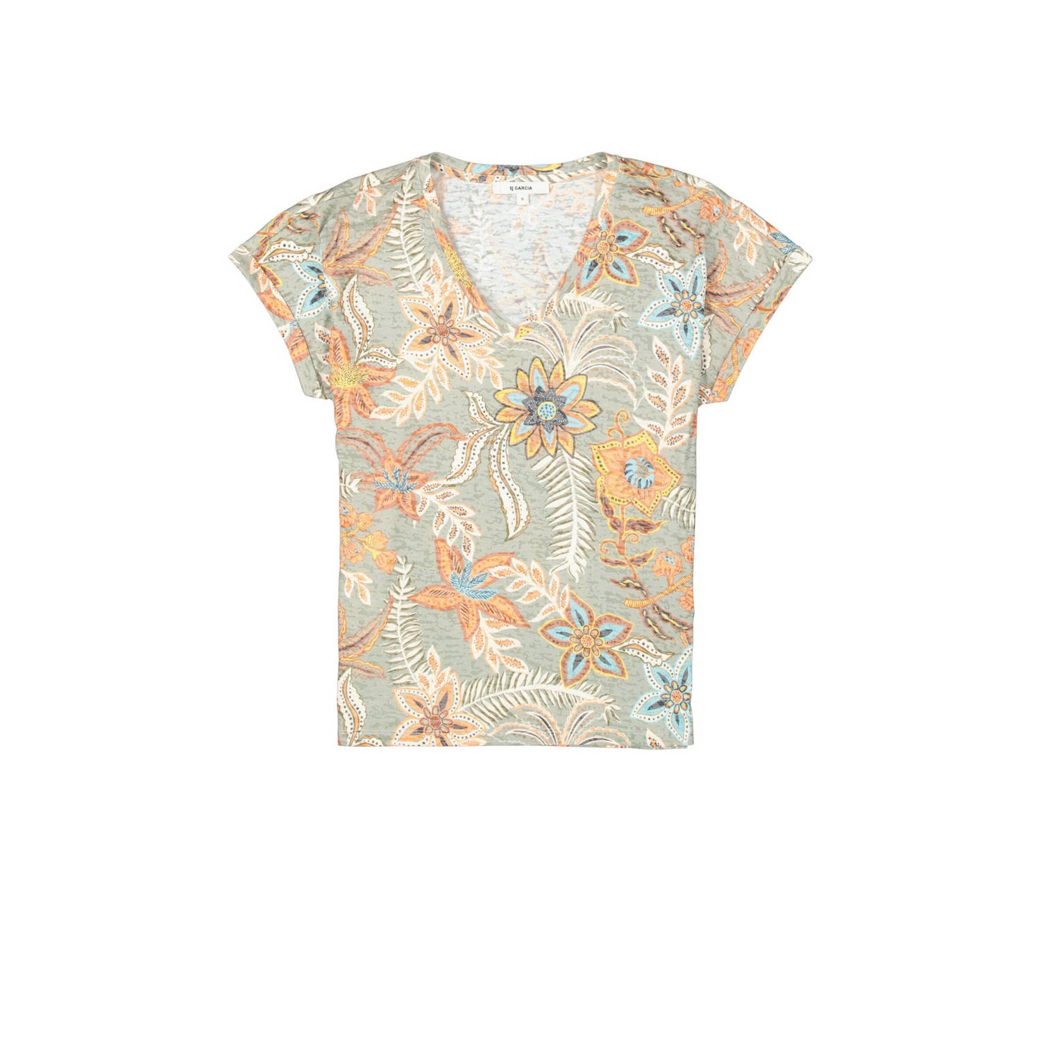 Garcia T-shirt met all over print multi