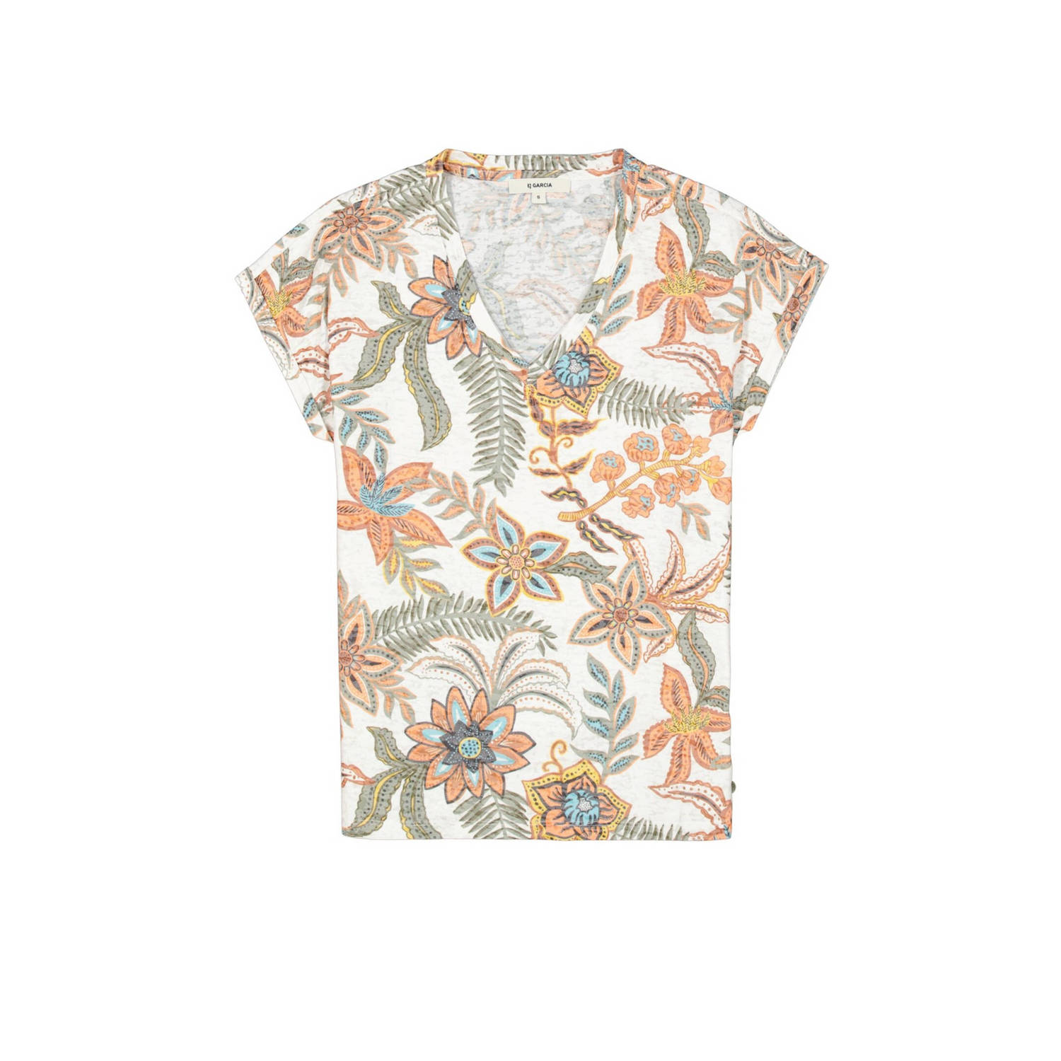 Garcia T-shirt met all over print multi