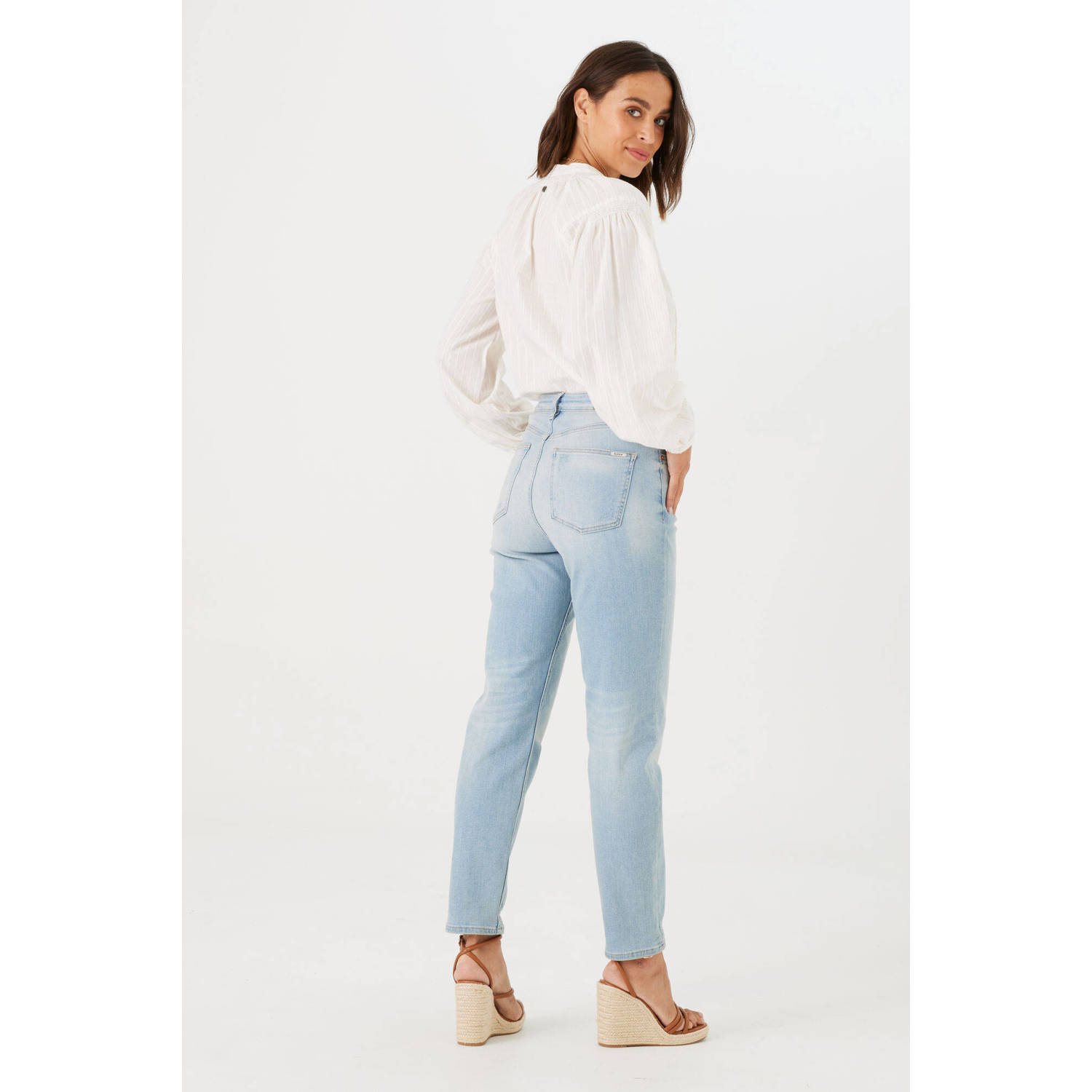 Garcia straight leg jeans Isabella light blue denim