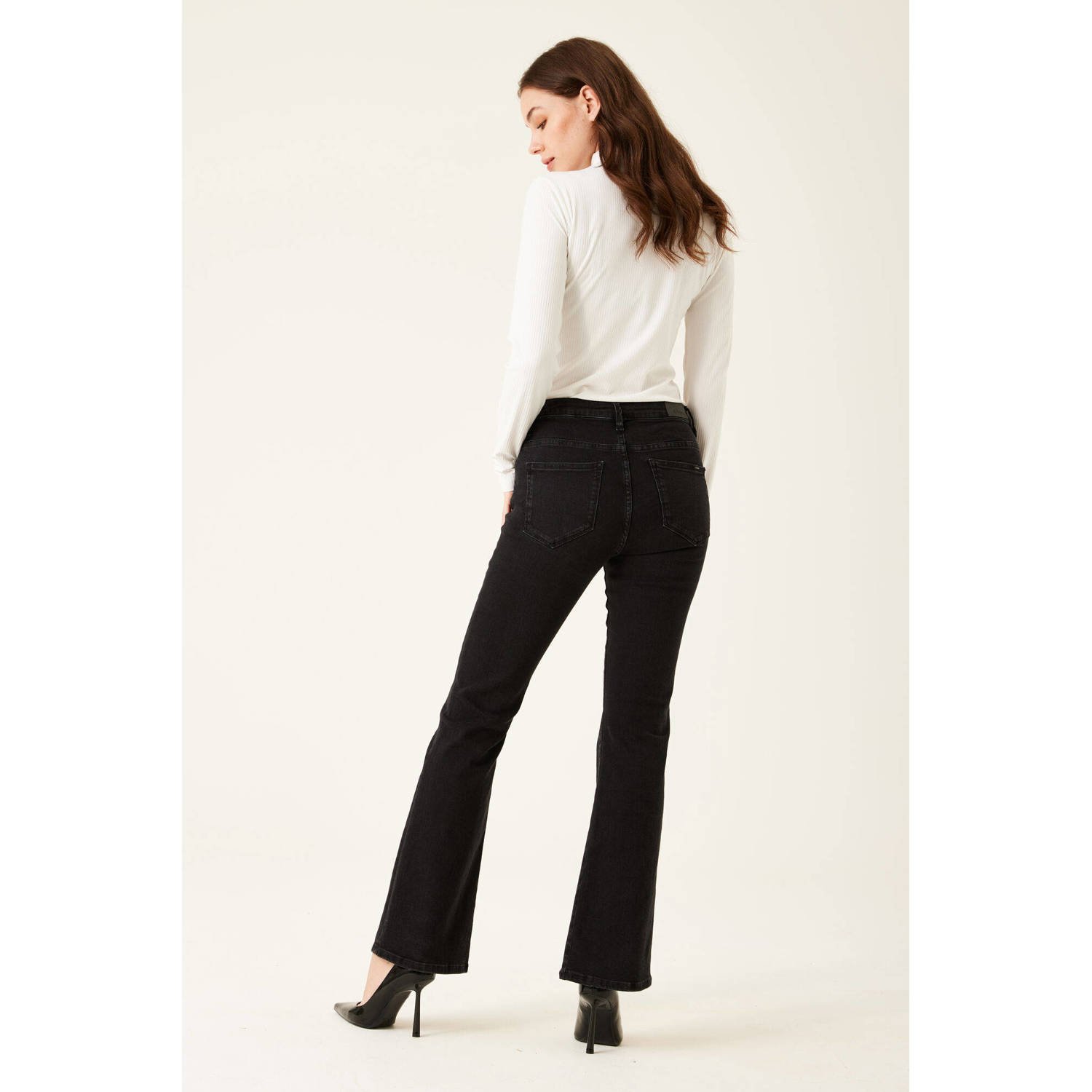 Garcia flared jeans Celia black denim