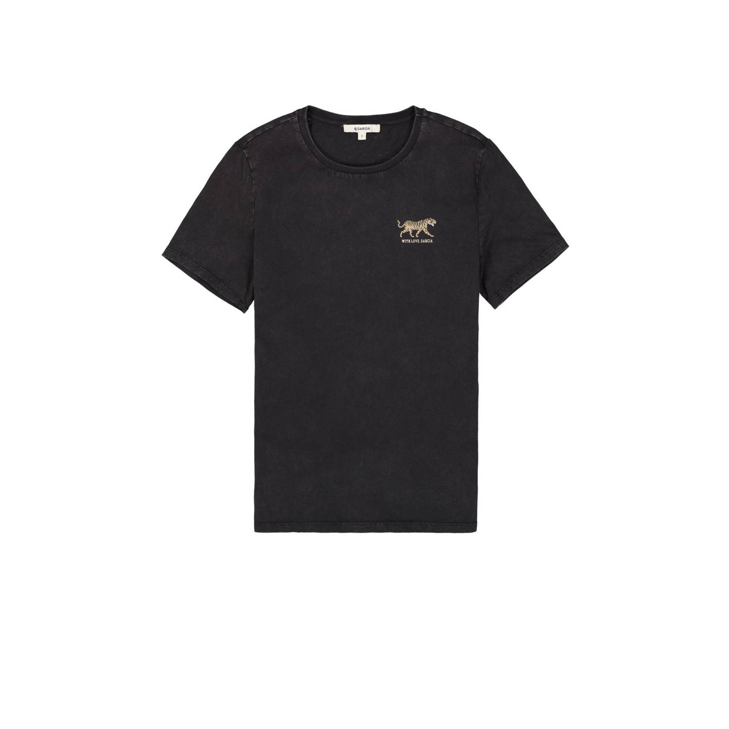 Garcia T-shirt met printopdruk zwart