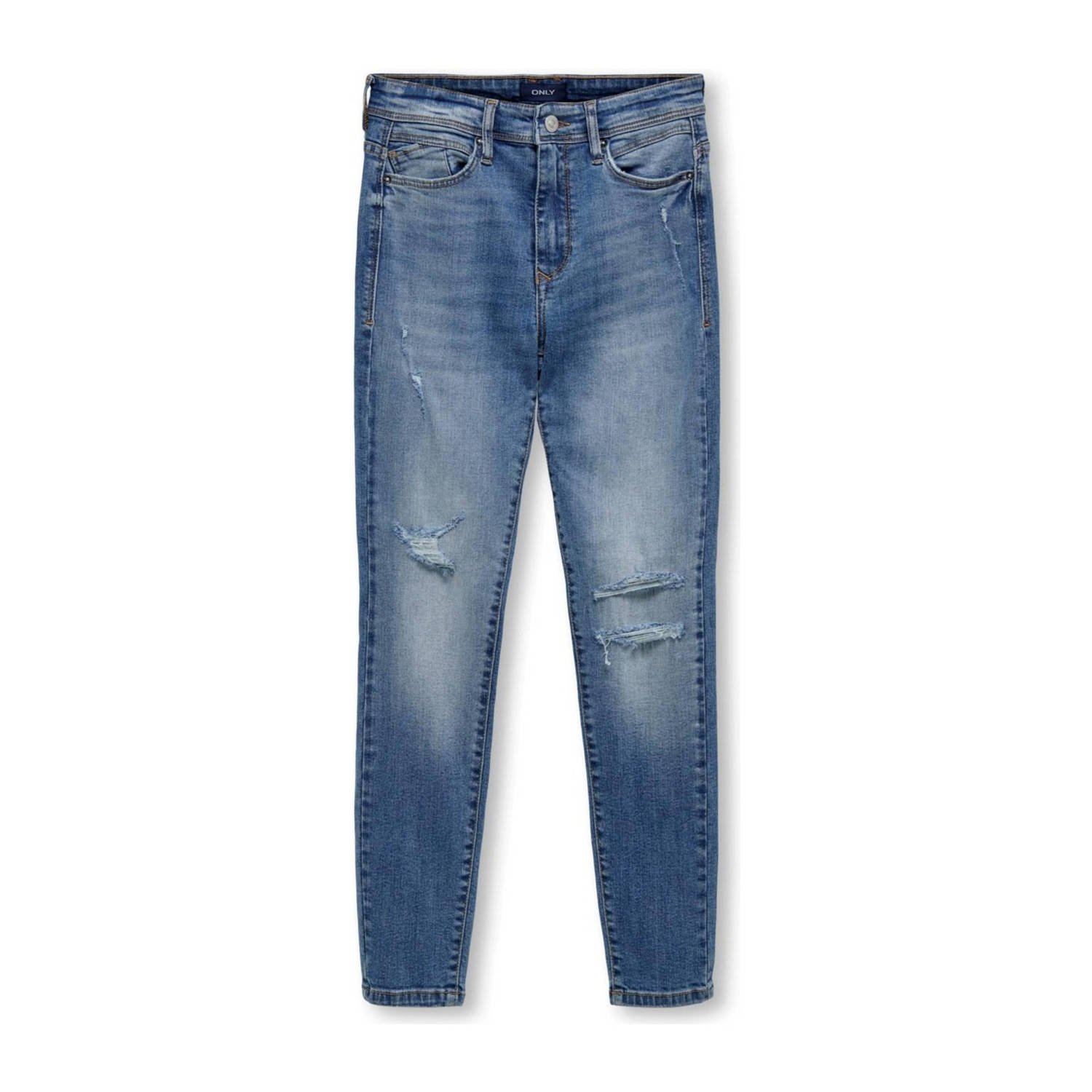 Only KIDS BOY tapered fit jeans KOBALEC light medium blue denim Blauw Jongens Stretchdenim 128