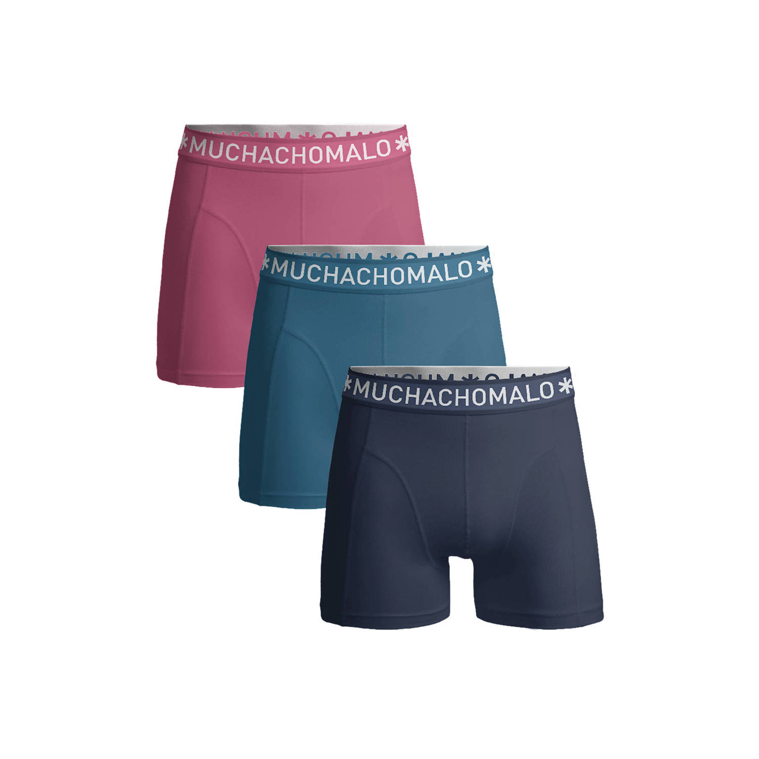 Muchachomalo boxershort Solid (set van 3)