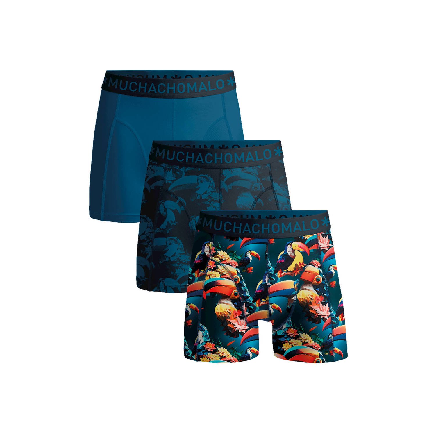 Muchachomalo Toucan Boxershorts Heren (3-pack)