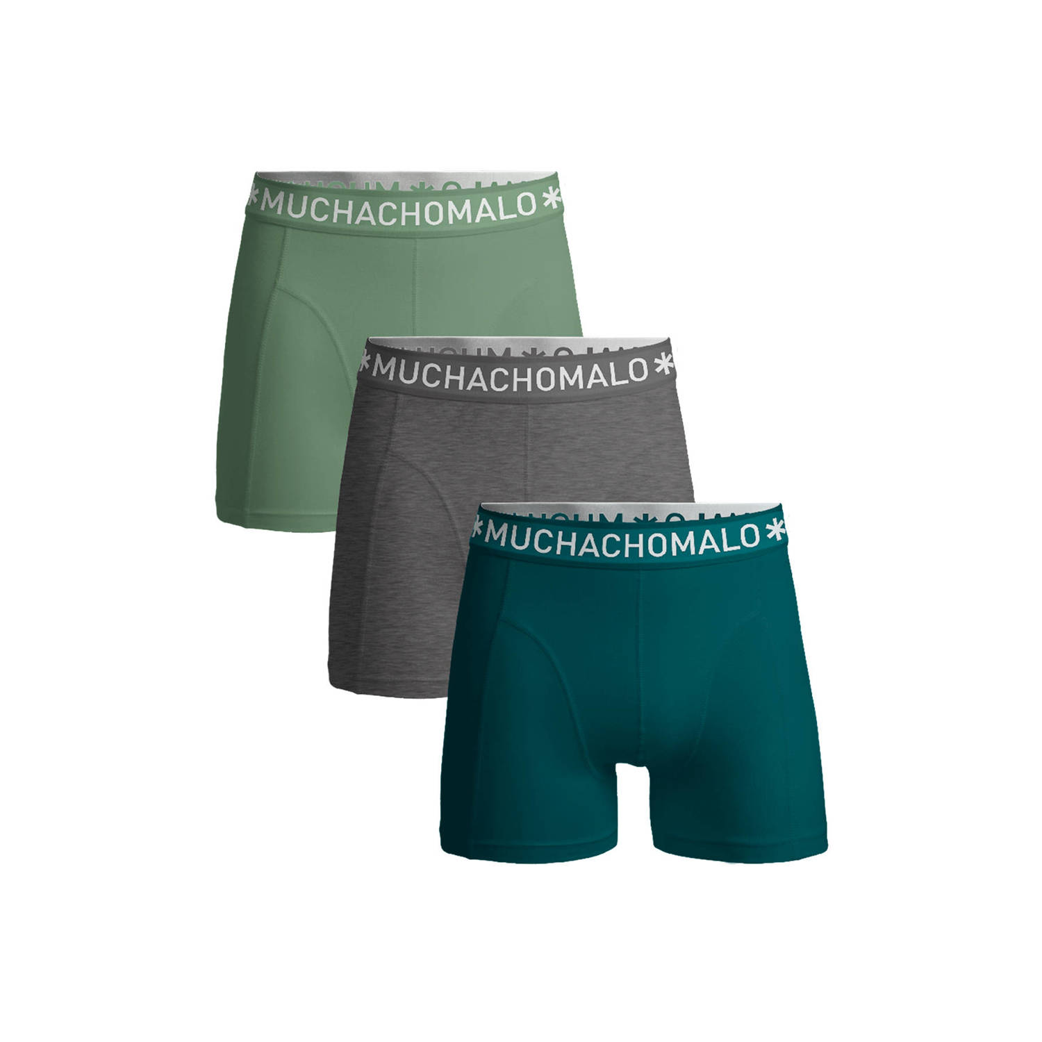 Muchachomalo boxershort Solid (set van 3)