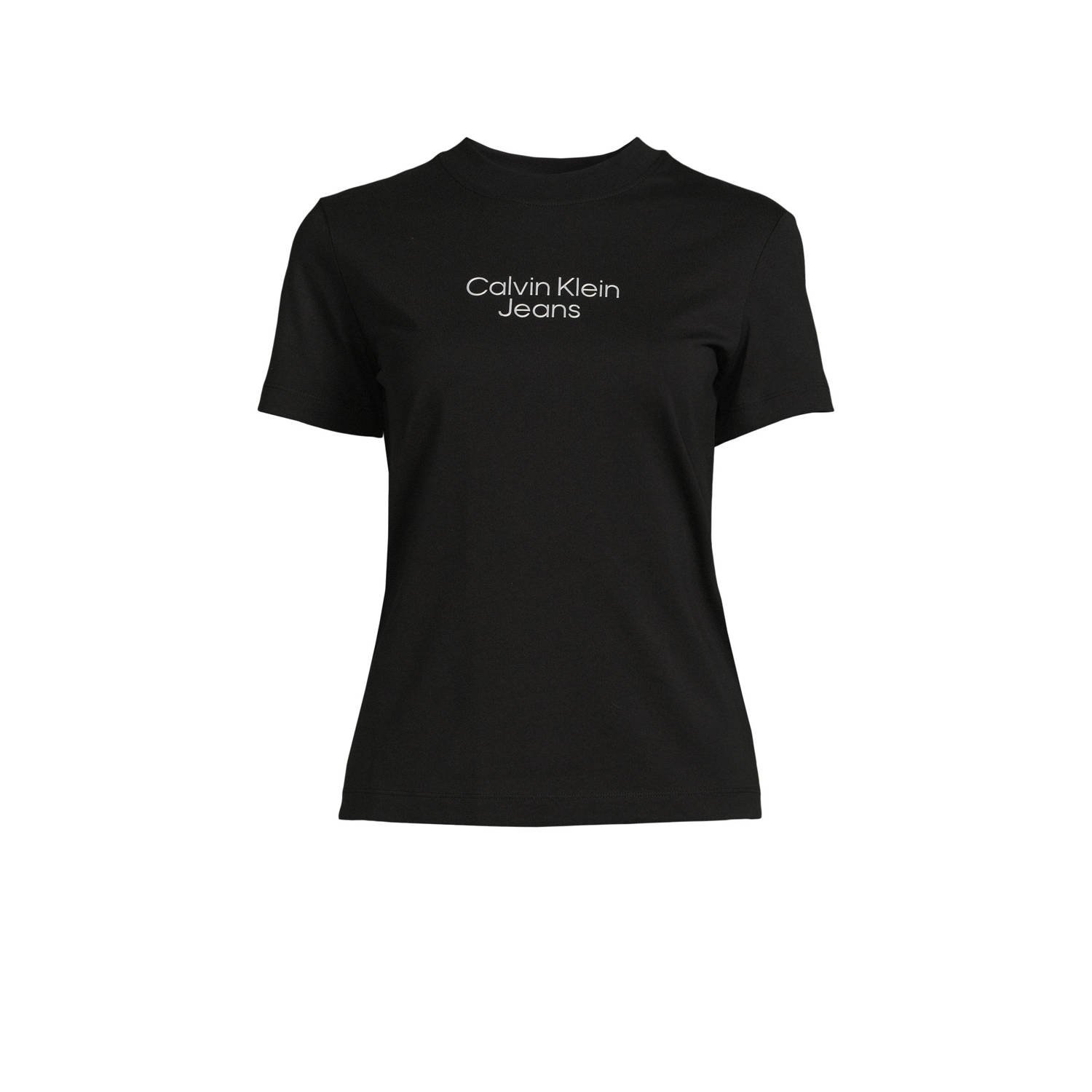 CALVIN KLEIN JEANS T-shirt met tekst zwart