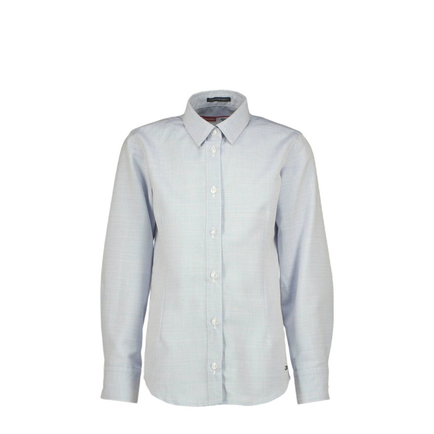 VINGINO overhemd LENN blauw Jongens Polyester Klassieke kraag Effen 104