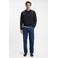 BOSS sweater Westart met logo dark blue