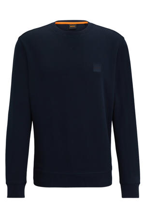 sweater Westart met logo dark blue