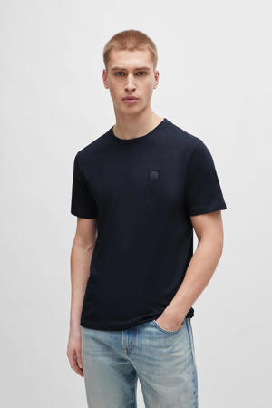 regular T-shirt donkerblauw