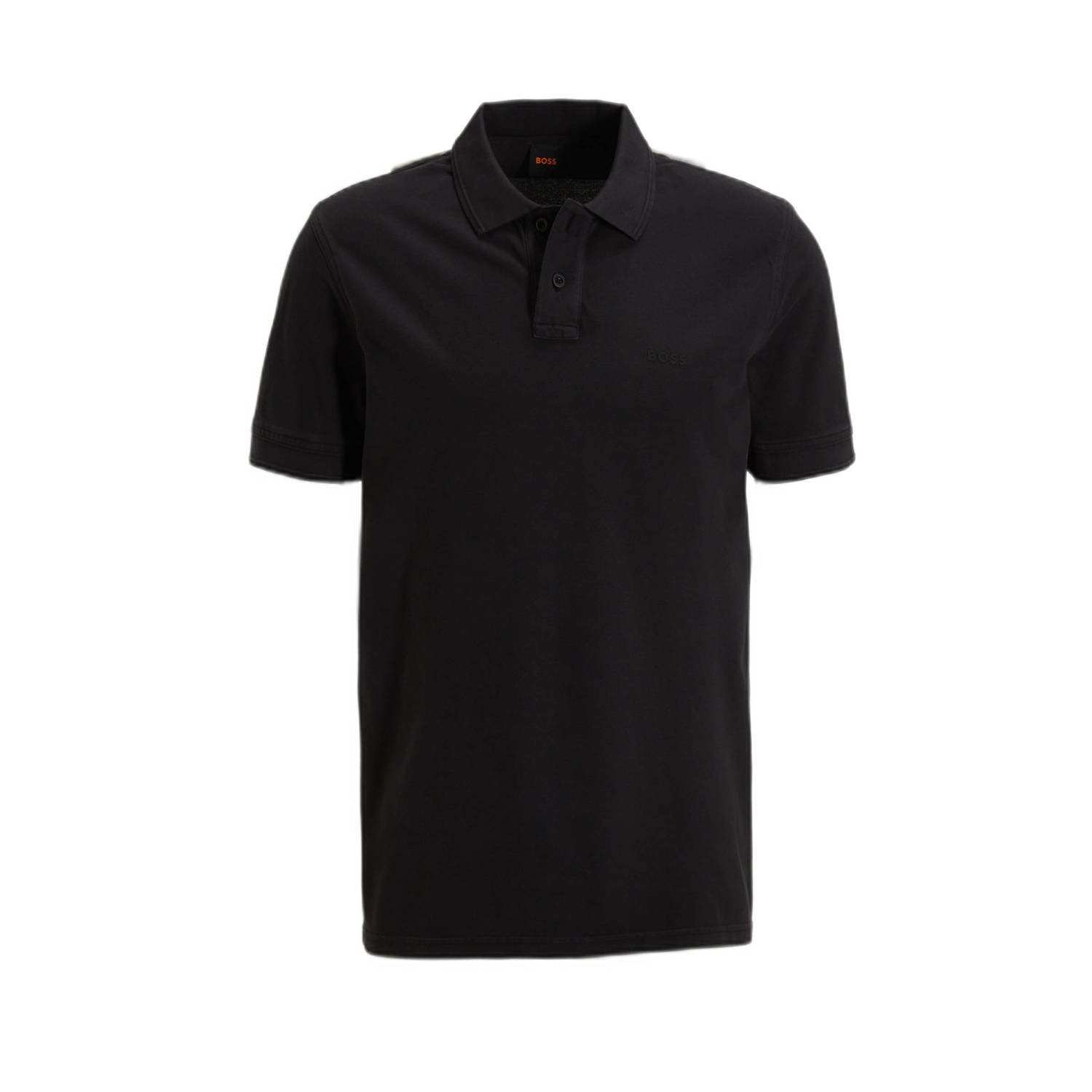 BOSS regular fit polo Prime met logo zwart