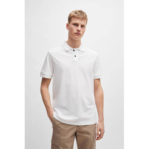 BOSS regular fit polo Prime white afbeelding
