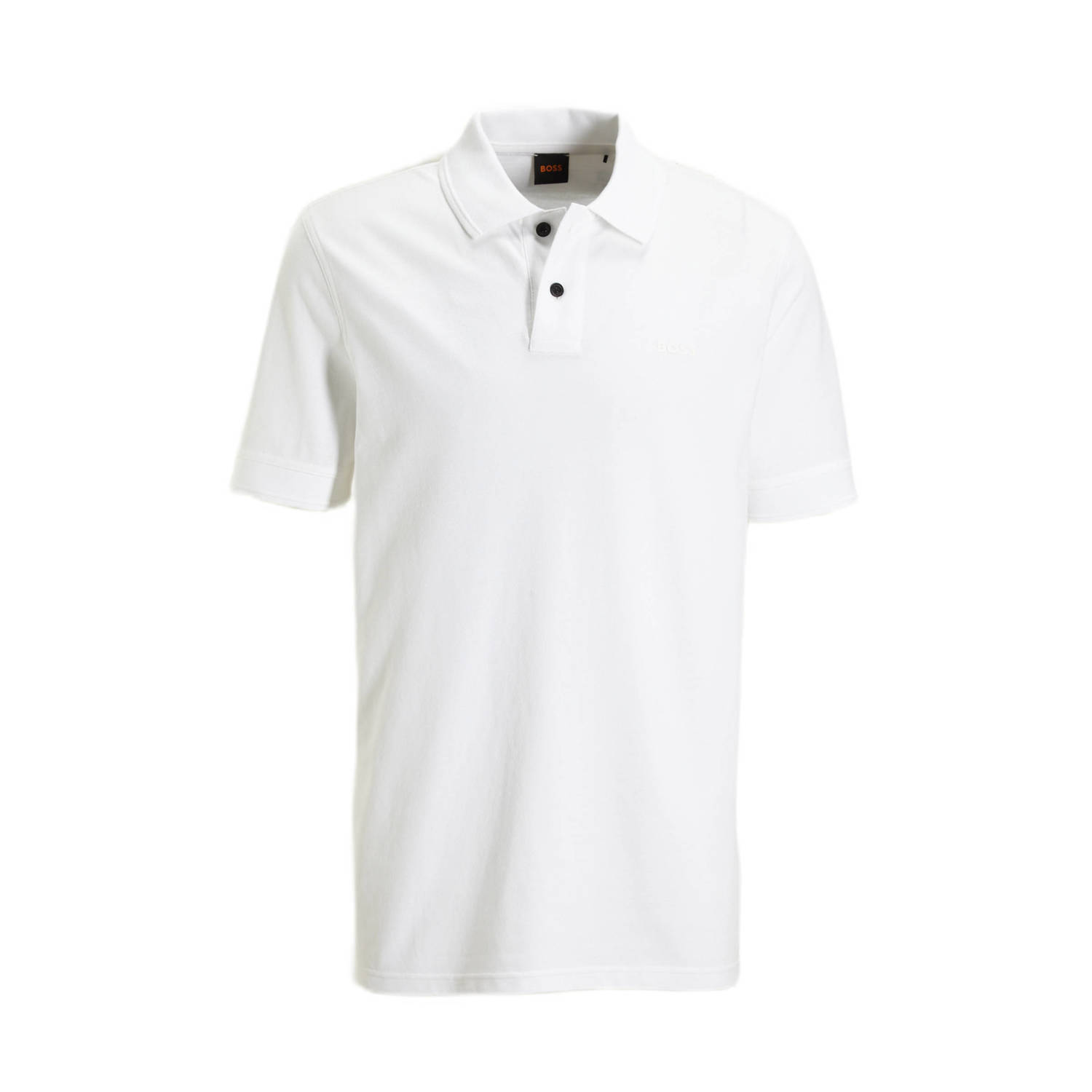 BOSS regular fit polo Prime met logo wit