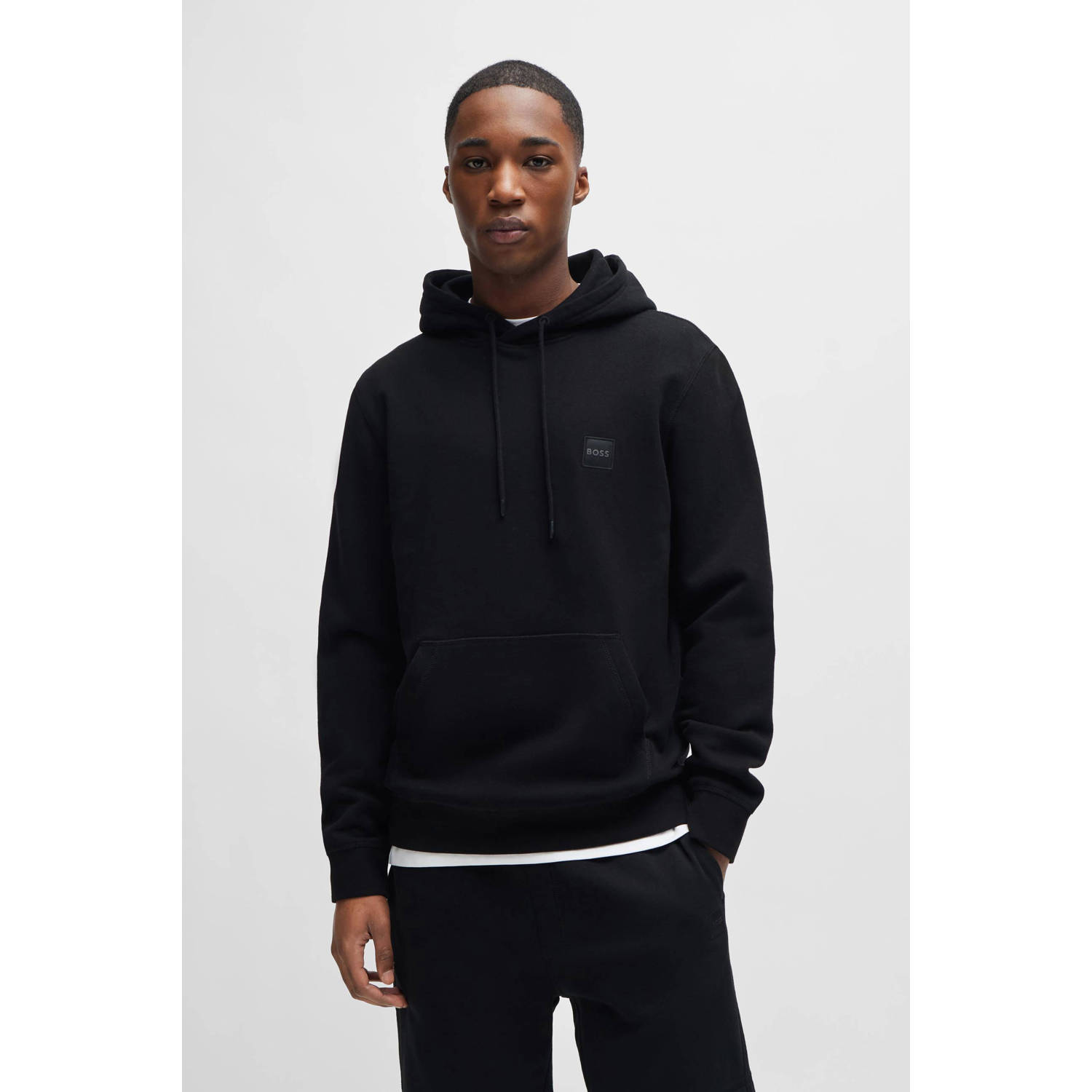 Boss Orange Hoodie Wetalk met geborduurd boss merkembleem
