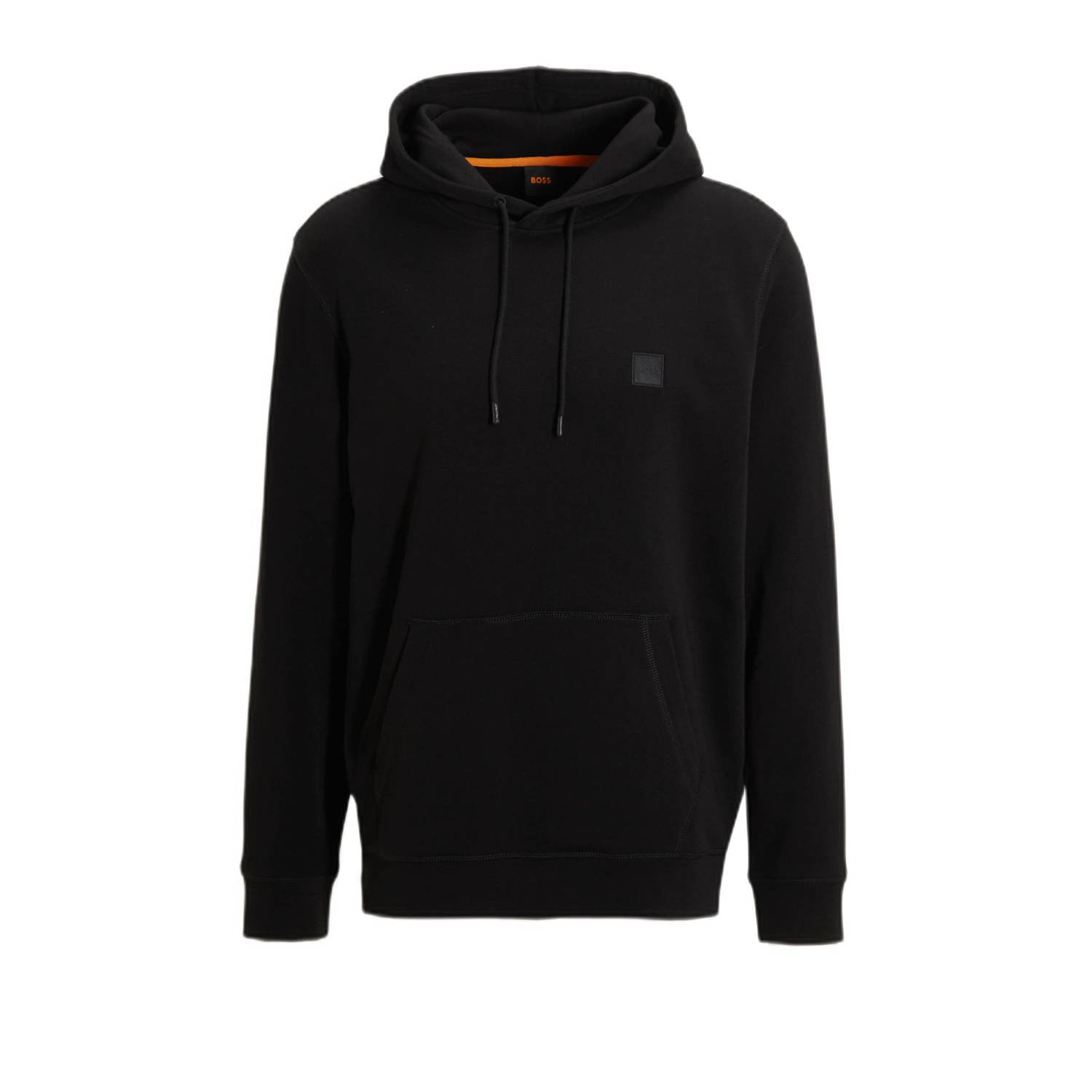 BOSS hoodie Wetalk met logo zwart