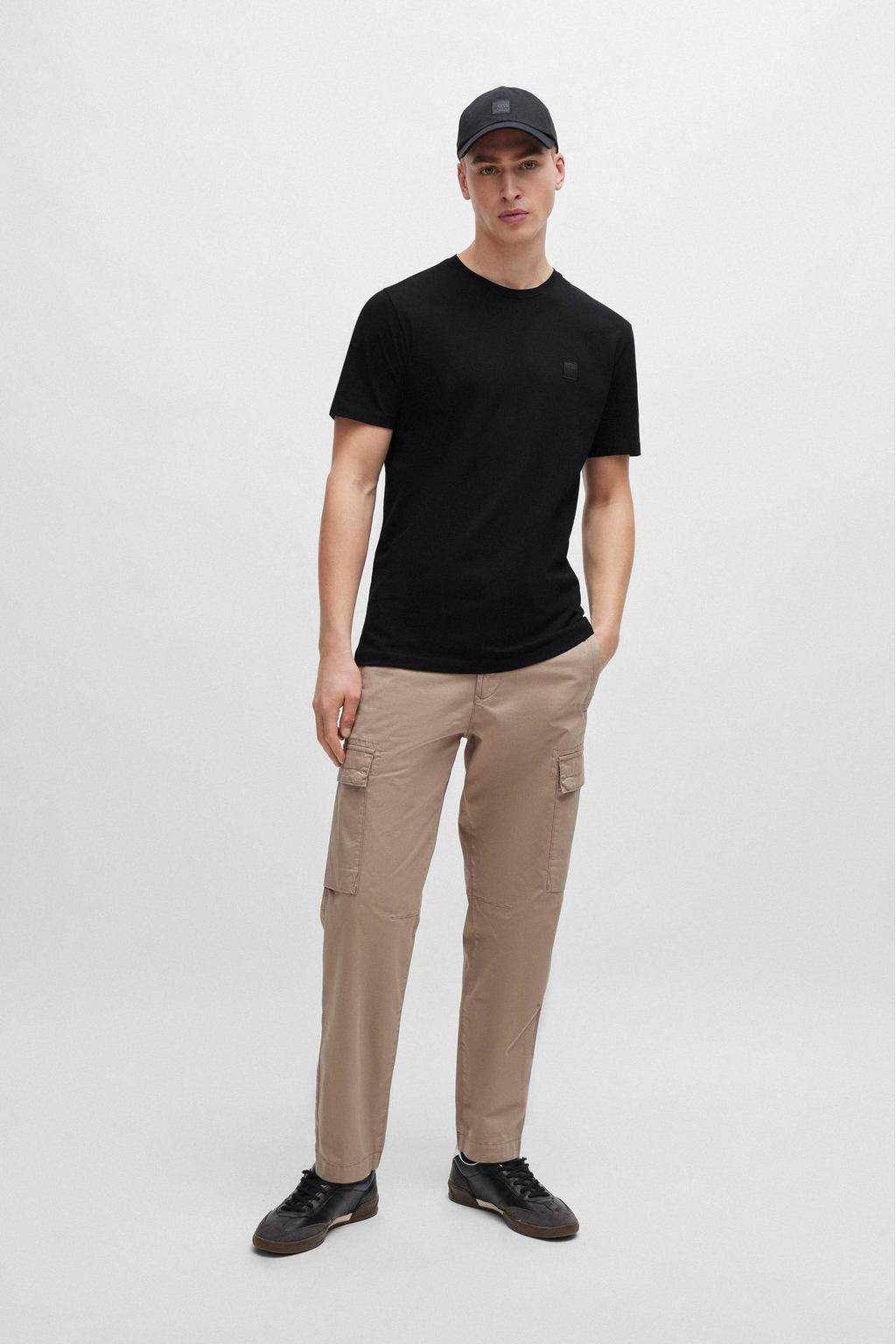 BOSS regular T-shirt zwart