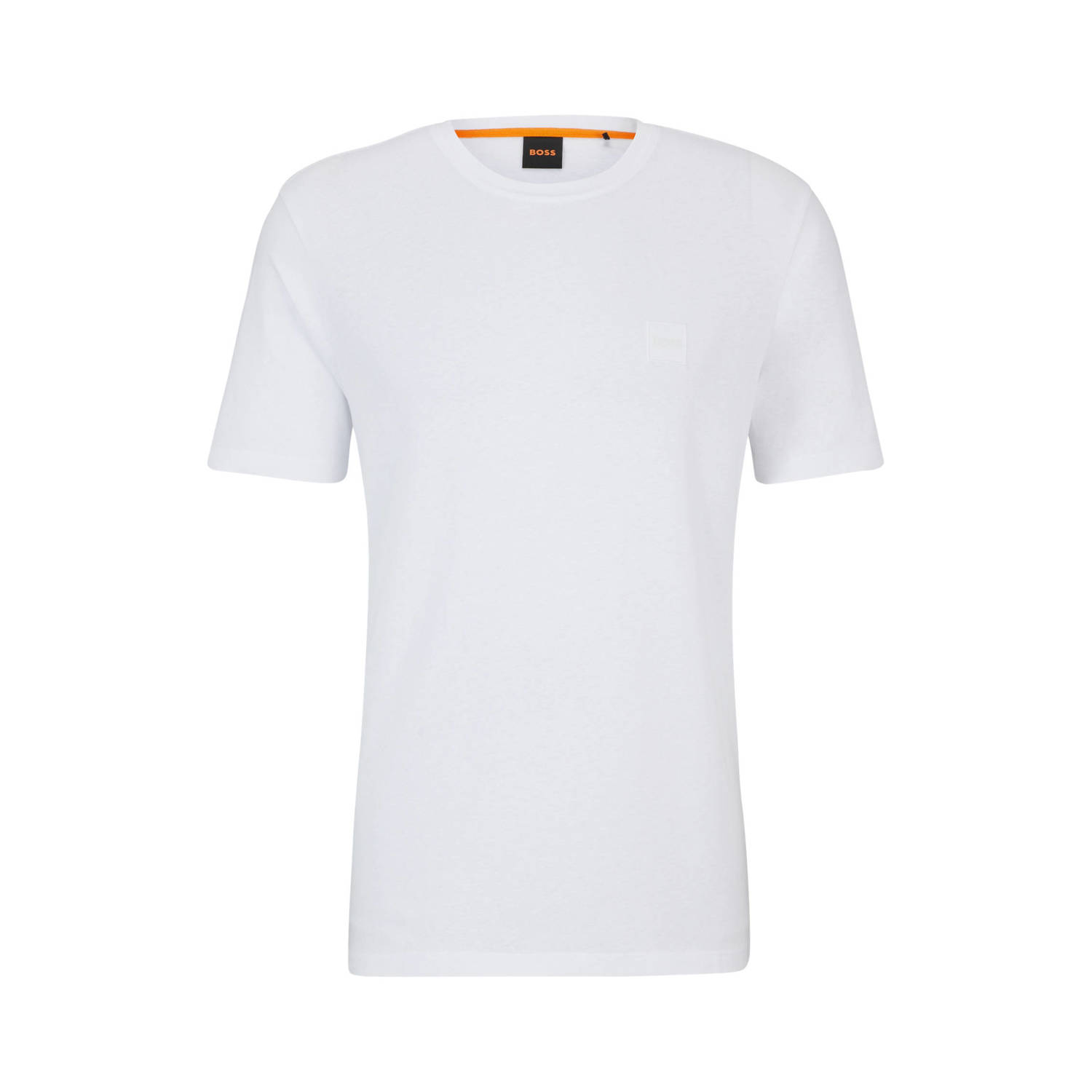 Boss Orange T-shirt met labelprint model 'Tales'