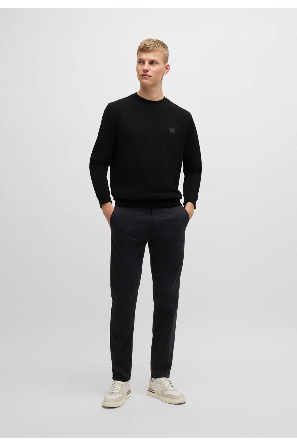 BOSS sweater Westart met logo black