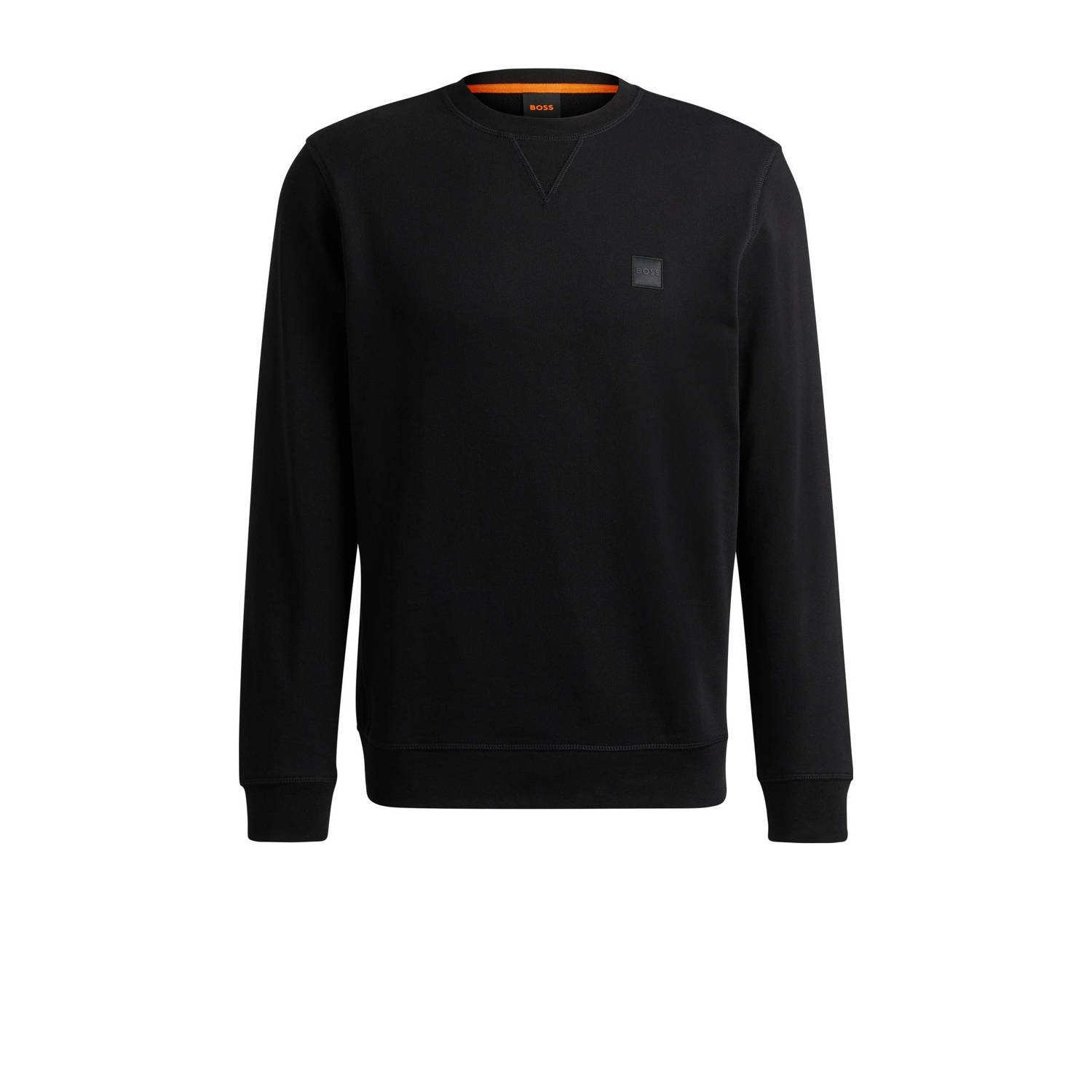 BOSS sweater Westart met logo zwart