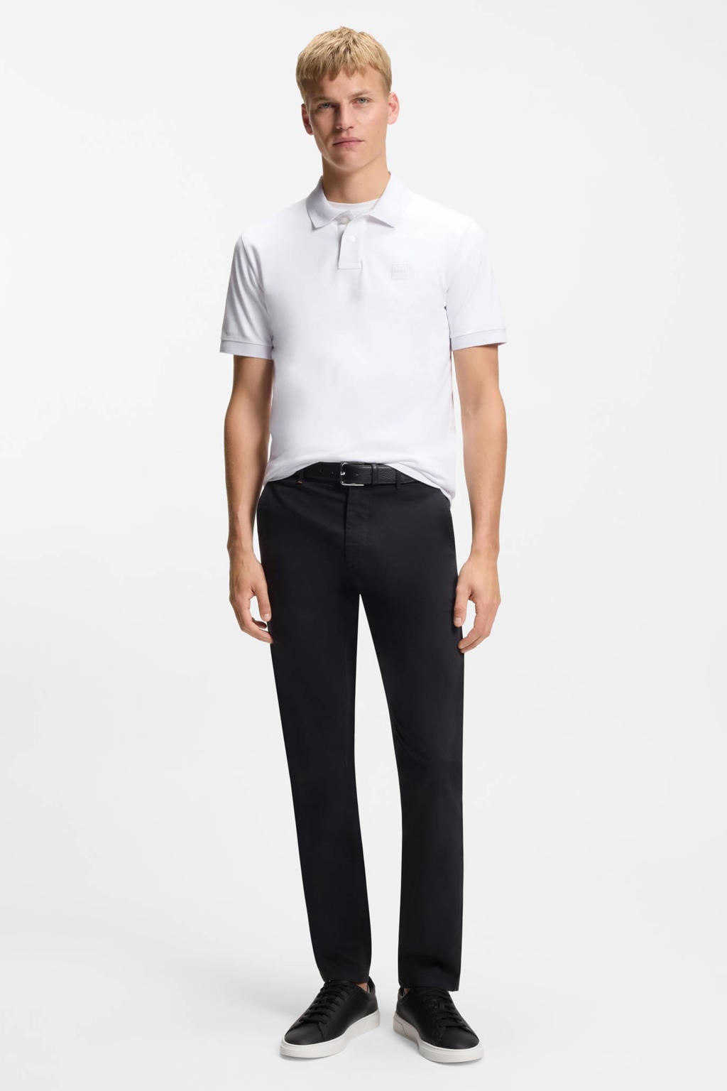 BOSS slim fit polo PASSENGER white