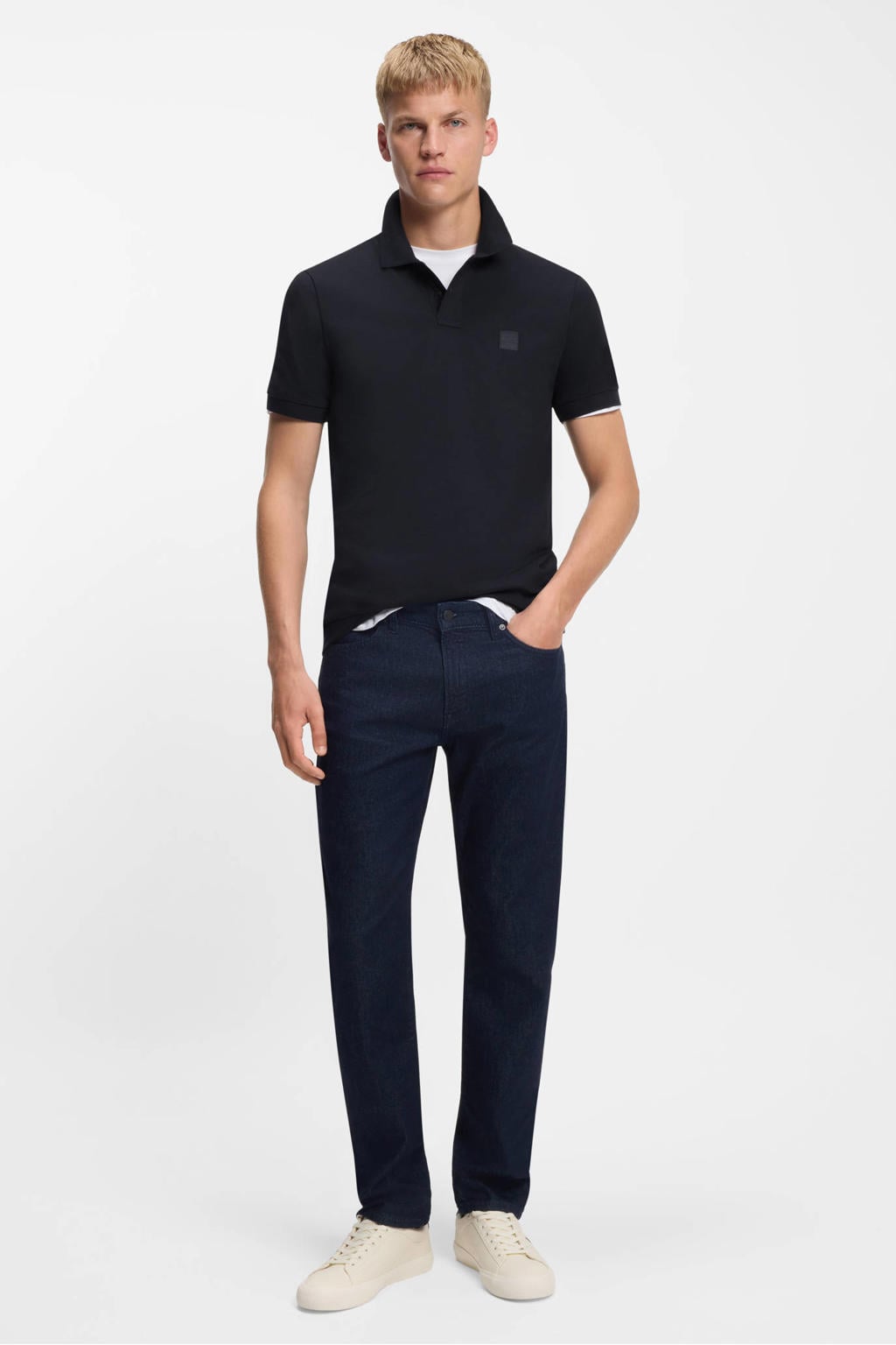 BOSS slim fit polo PASSENGER darkblue