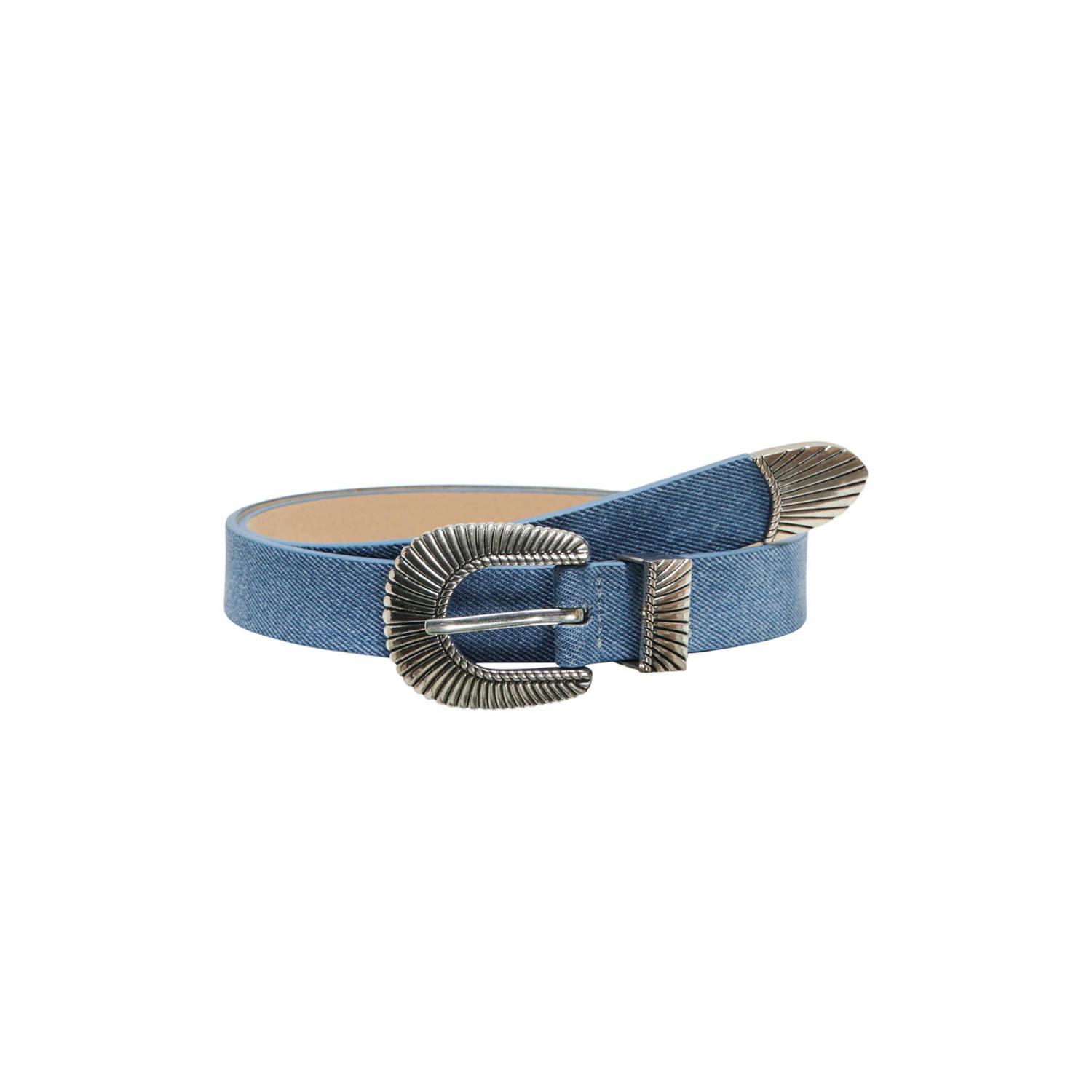 ONLY denim riem ONLCAMILLA blauw