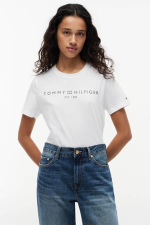 T-shirt met logo wit