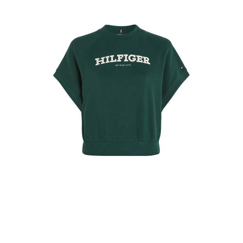 Tommy Hilfiger crop top met logo groen