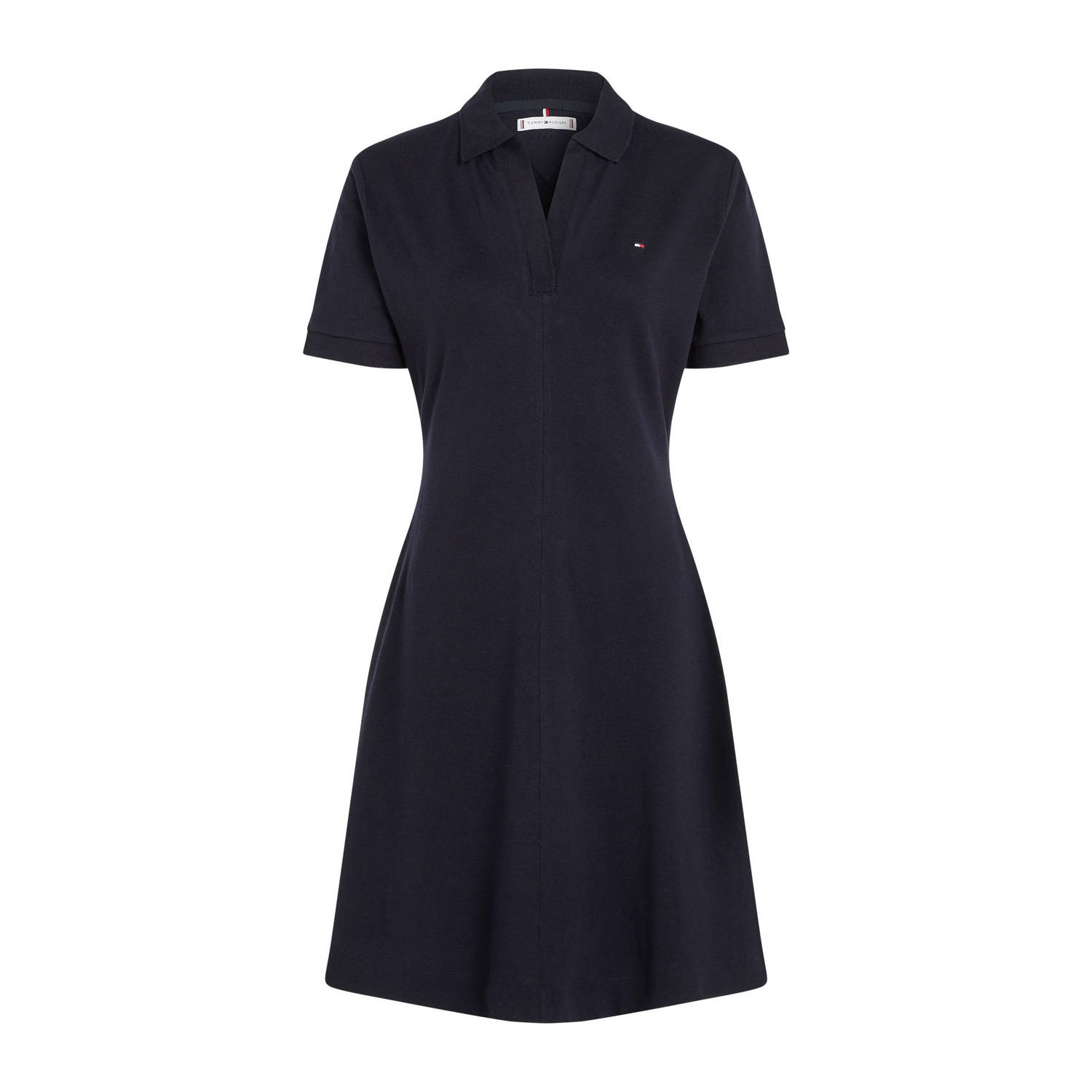 TOMMY HILFIGER Dames Jurken F+f Open Plcktlycll Polo Dress Donkerblauw