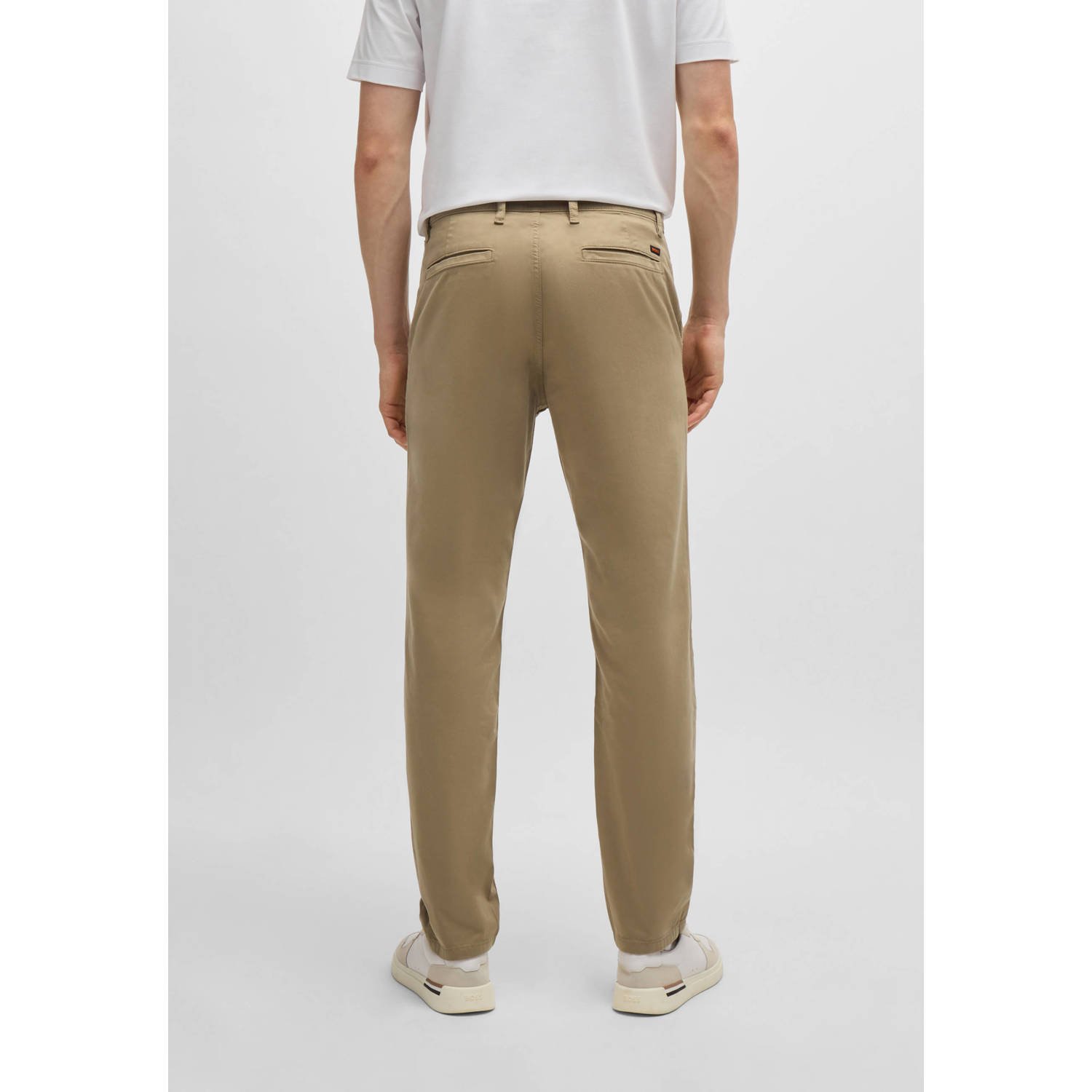 BOSS tapered fit chino light pastel brown