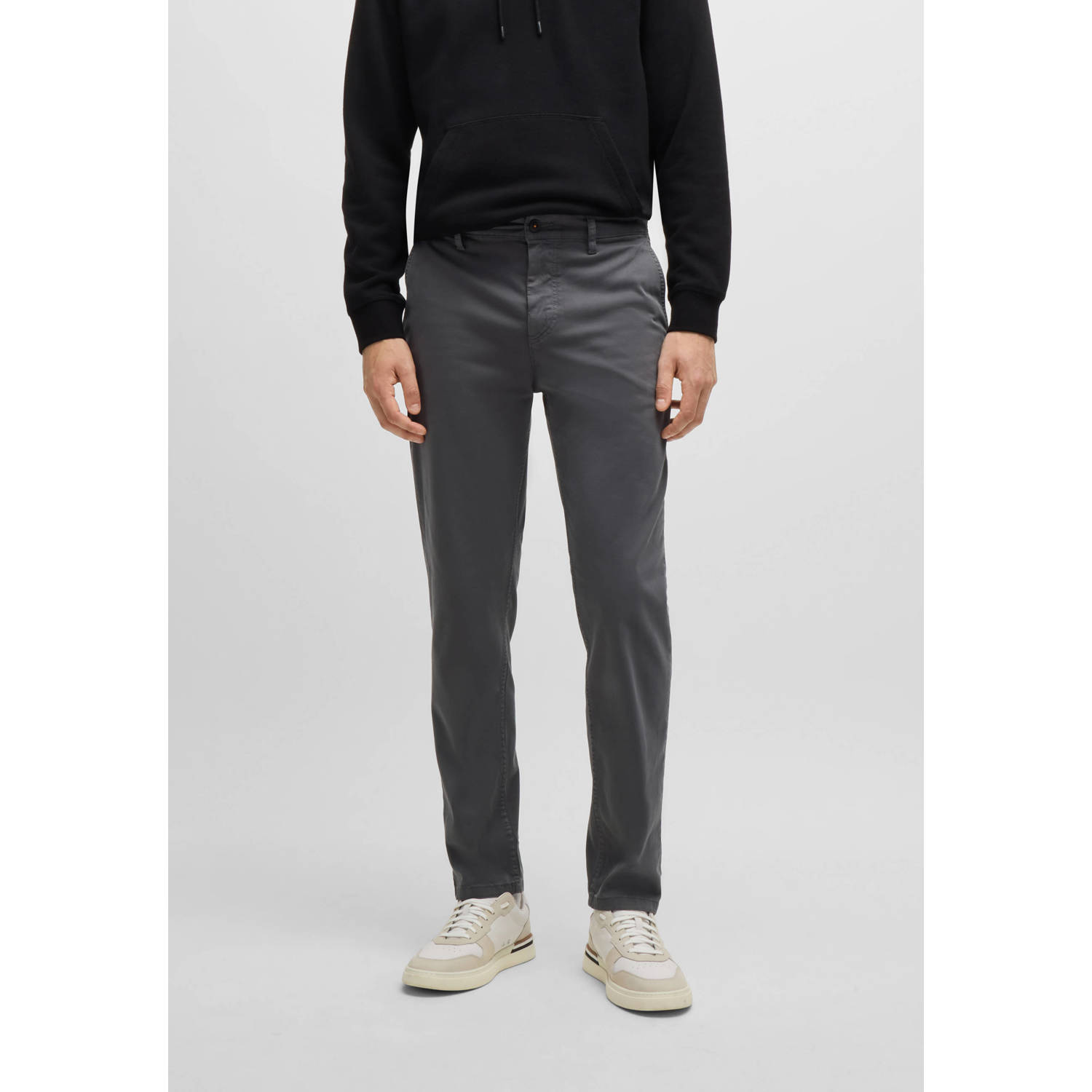 Boss Orange Chino tapered met boss-logo aan de achterkant