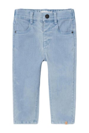 tapered fit jeans NMNBERLIN met biologisch katoen medium blue denim