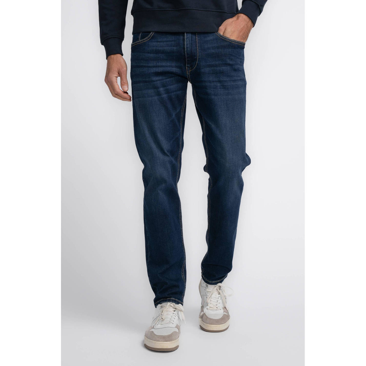Petrol Industries tapered fit jeans RUSSEL-CLASSIC dark stone