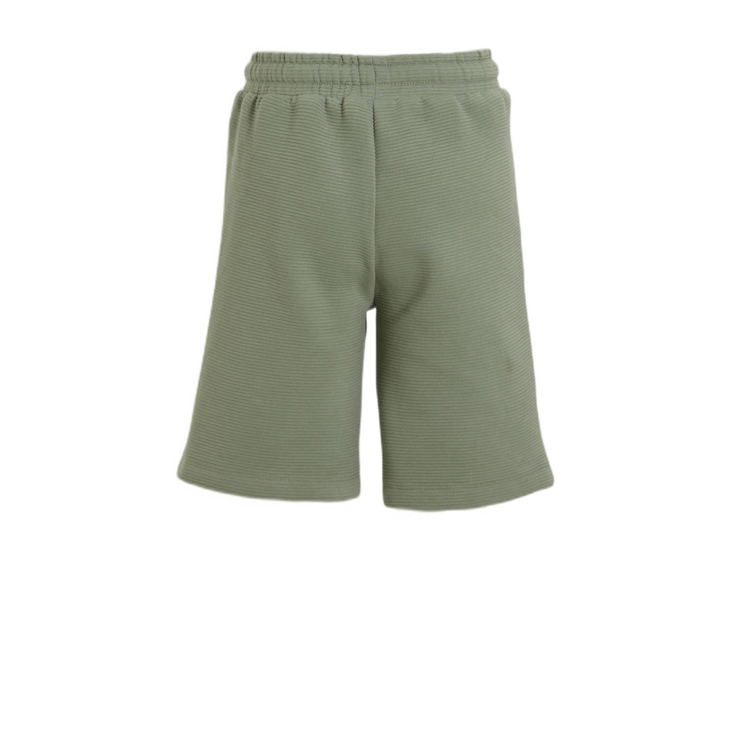 anytime geribde sweatshort khaki