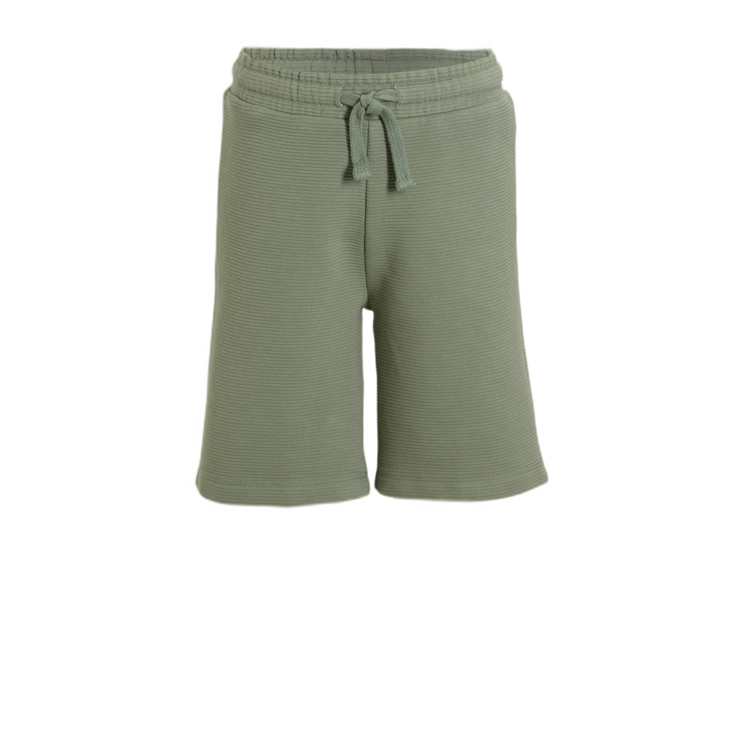 anytime geribde sweatshort khaki